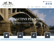 Tablet Screenshot of hobbsgroupadvisors.com